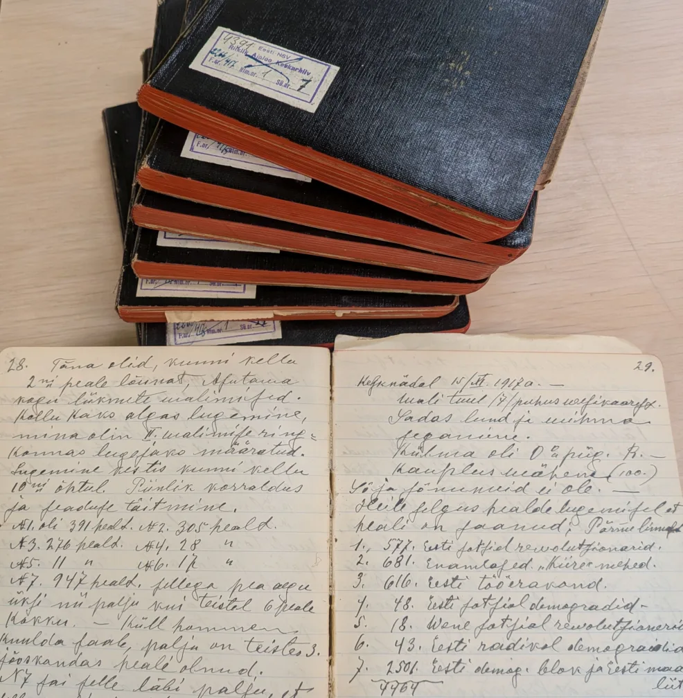 Aleksei Küngi päevikud Rahvusarhiivis, ERA.4391